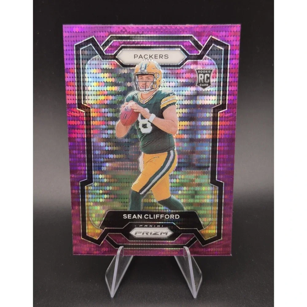 2023 Panini Prizm Sean Clifford‎ #338 Rookies Purple Pulsar Prizm (RC) Packers